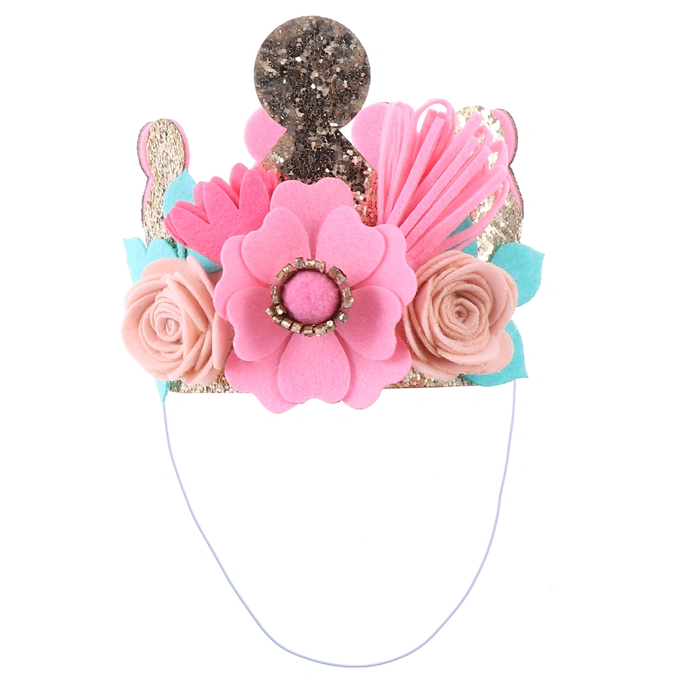 3D Flower Birthday Kids Birthday Party Crown Creative Party Kids Headdress