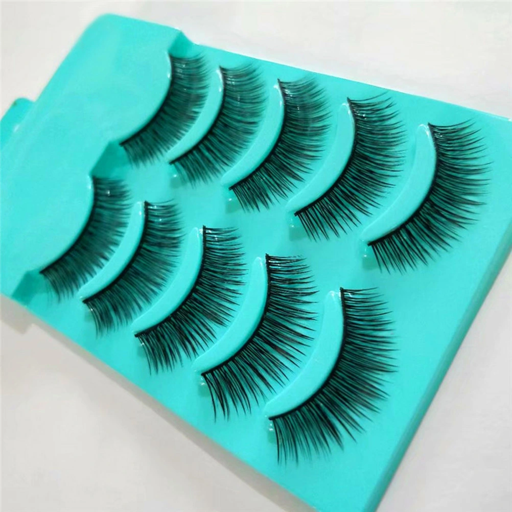 5 Pairs Fiber False Eyelashes Natural Fake Eyelashes Fashion Makeup Tools Eye Lashes Extension