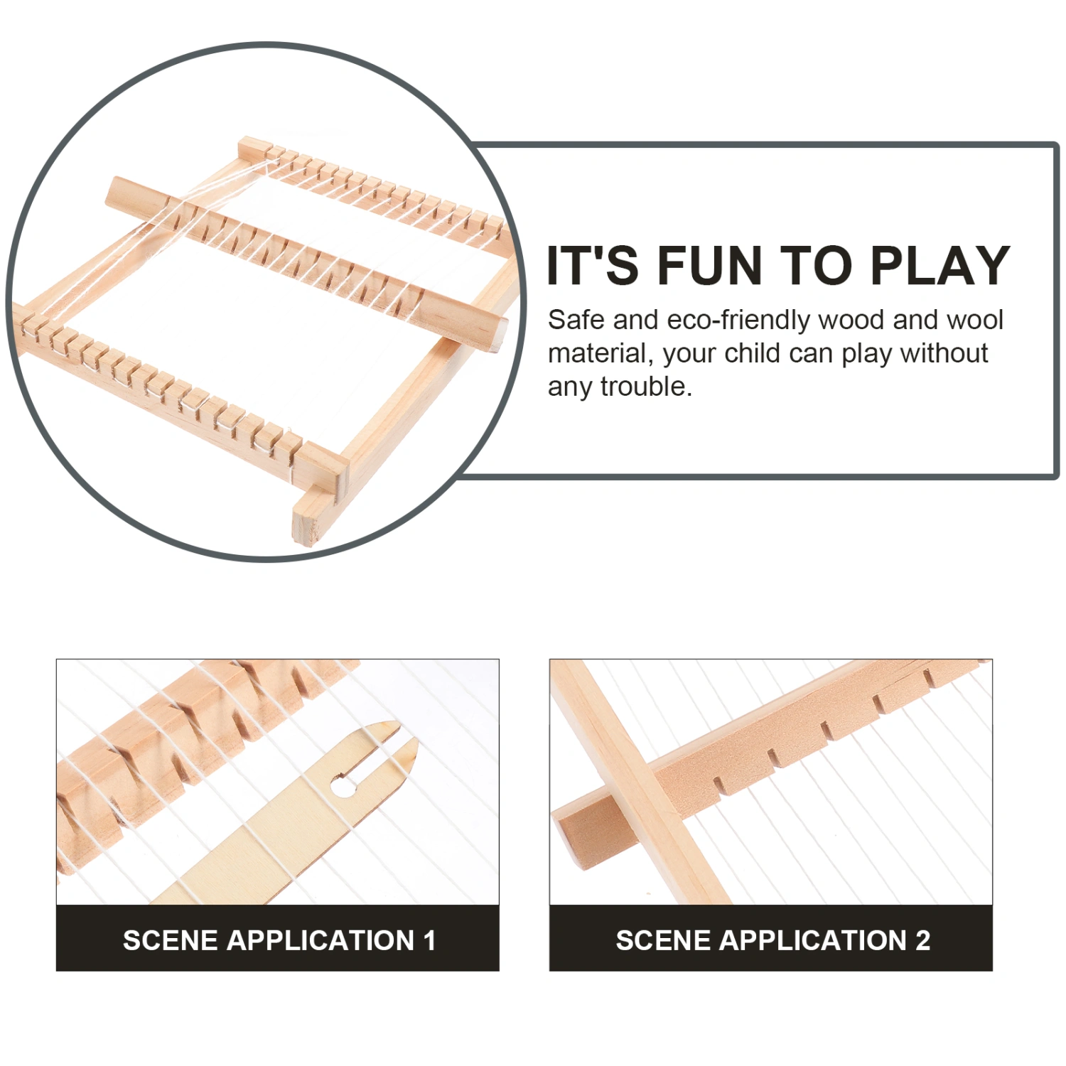 1pc Handmade DIY Loom Intellectual Development Toy Child Weaving Machine