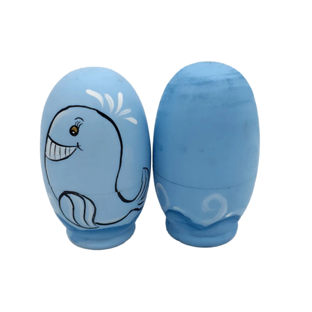 5 Pcs Nesting Dolls Adorable Dolphin Russian Stacking Dolls Collection Toy