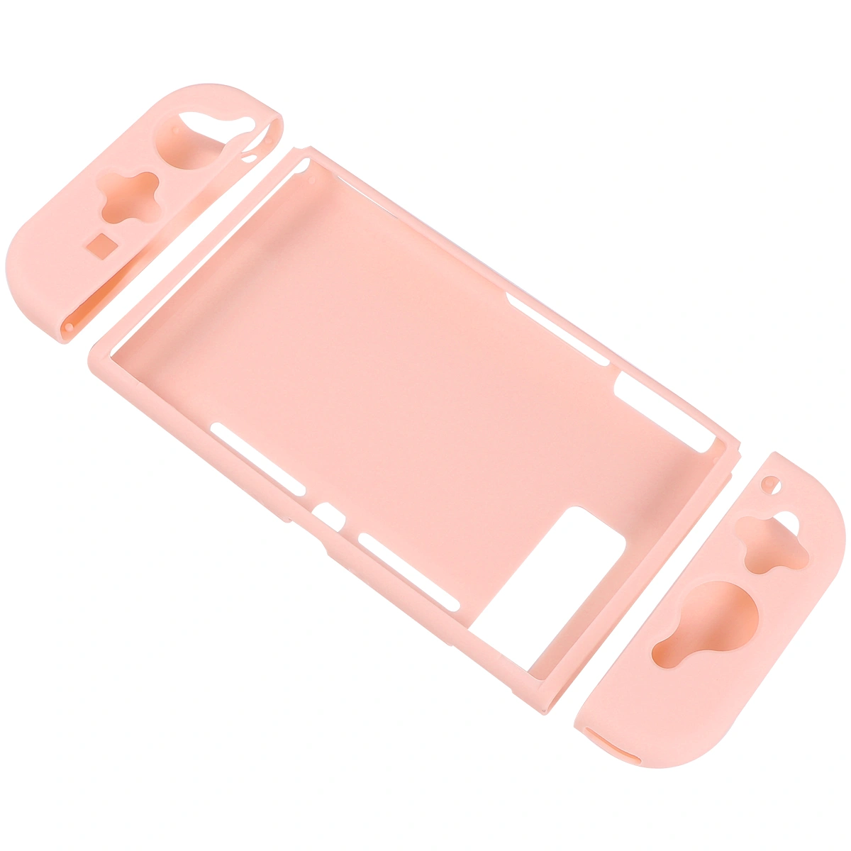 Durable TPU Protective Shell Shockproof Wear-resistant Host Case Compatible for Switch (Pink)