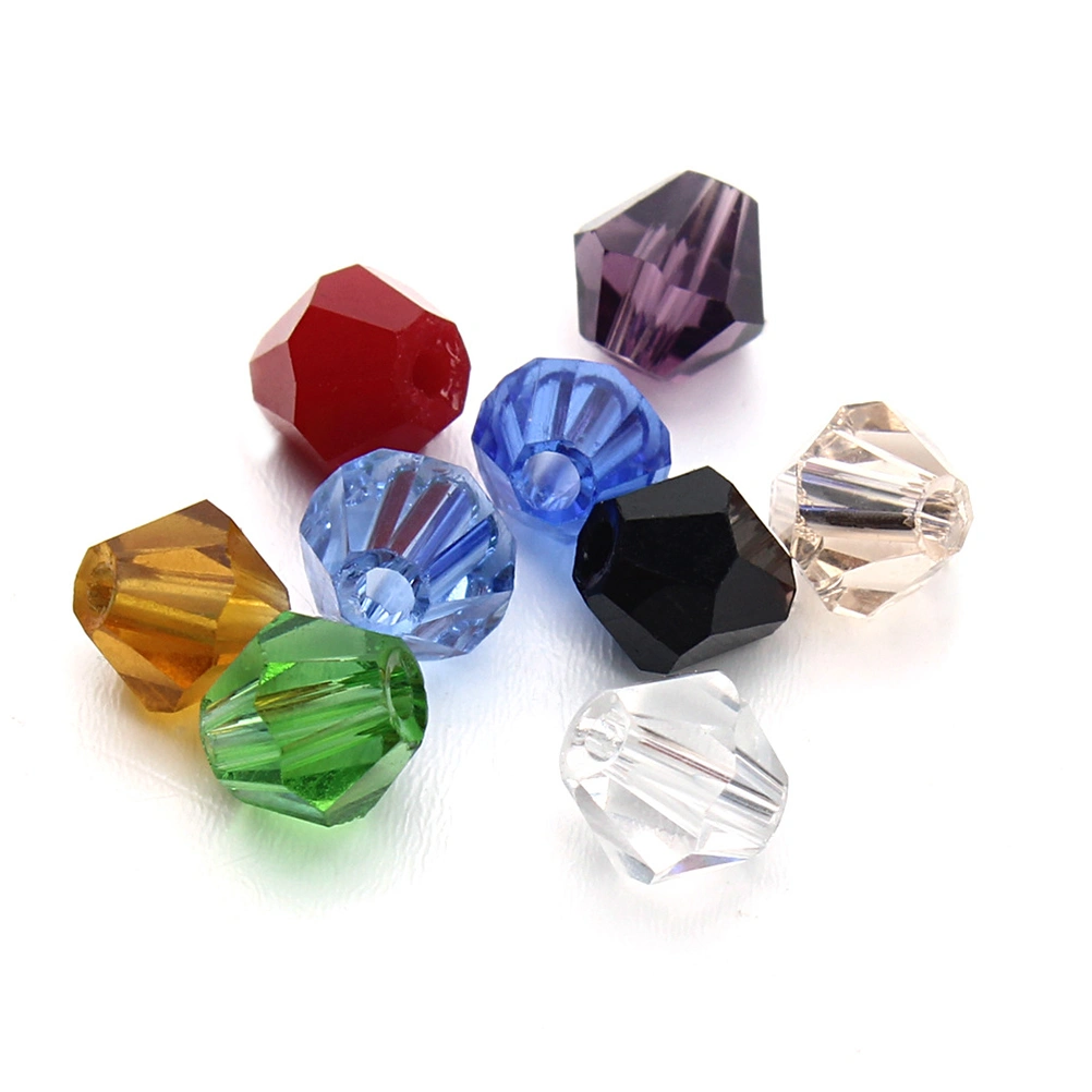200 Pcs 8mm Mixed Color Crystal Beads Diamond Bead DIY Handicraft Accessories for Jewelry Necklace Craft Making Tools (Mixed Colors)
