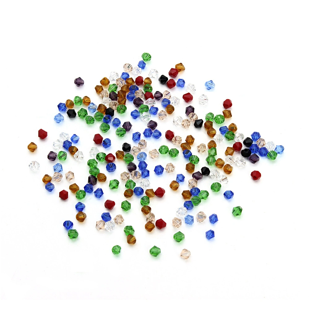 200 Pcs 8mm Mixed Color Crystal Beads Diamond Bead DIY Handicraft Accessories for Jewelry Necklace Craft Making Tools (Mixed Colors)