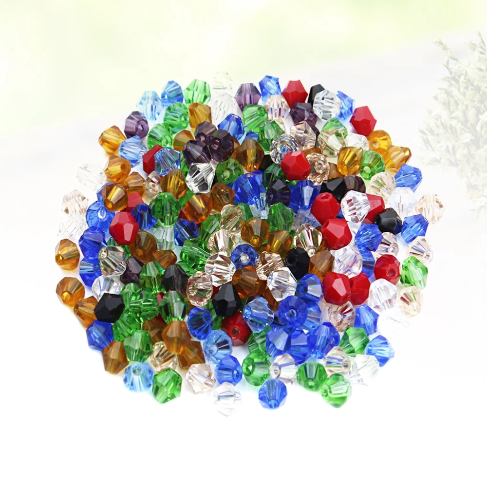 200 Pcs 8mm Mixed Color Crystal Beads Diamond Bead DIY Handicraft Accessories for Jewelry Necklace Craft Making Tools (Mixed Colors)