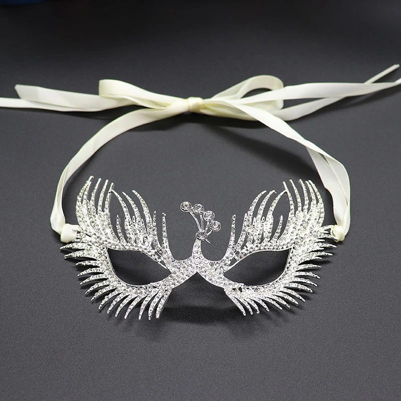 Rhinestone Mask Masquerade Mask Women Sparkling Eye Mask Festival Cosplay Prop