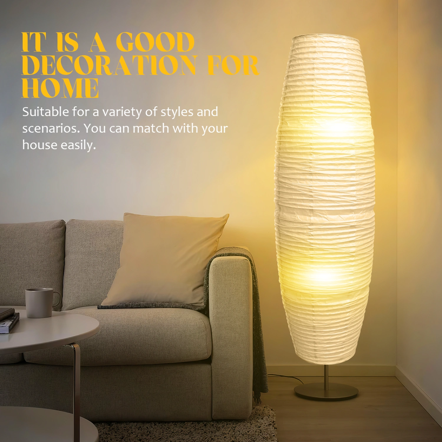 1pc Paper Lamp Shade Bedside Lamp Shade Bedroom Lampshade Floor Standing Light Cover for Home Hotel