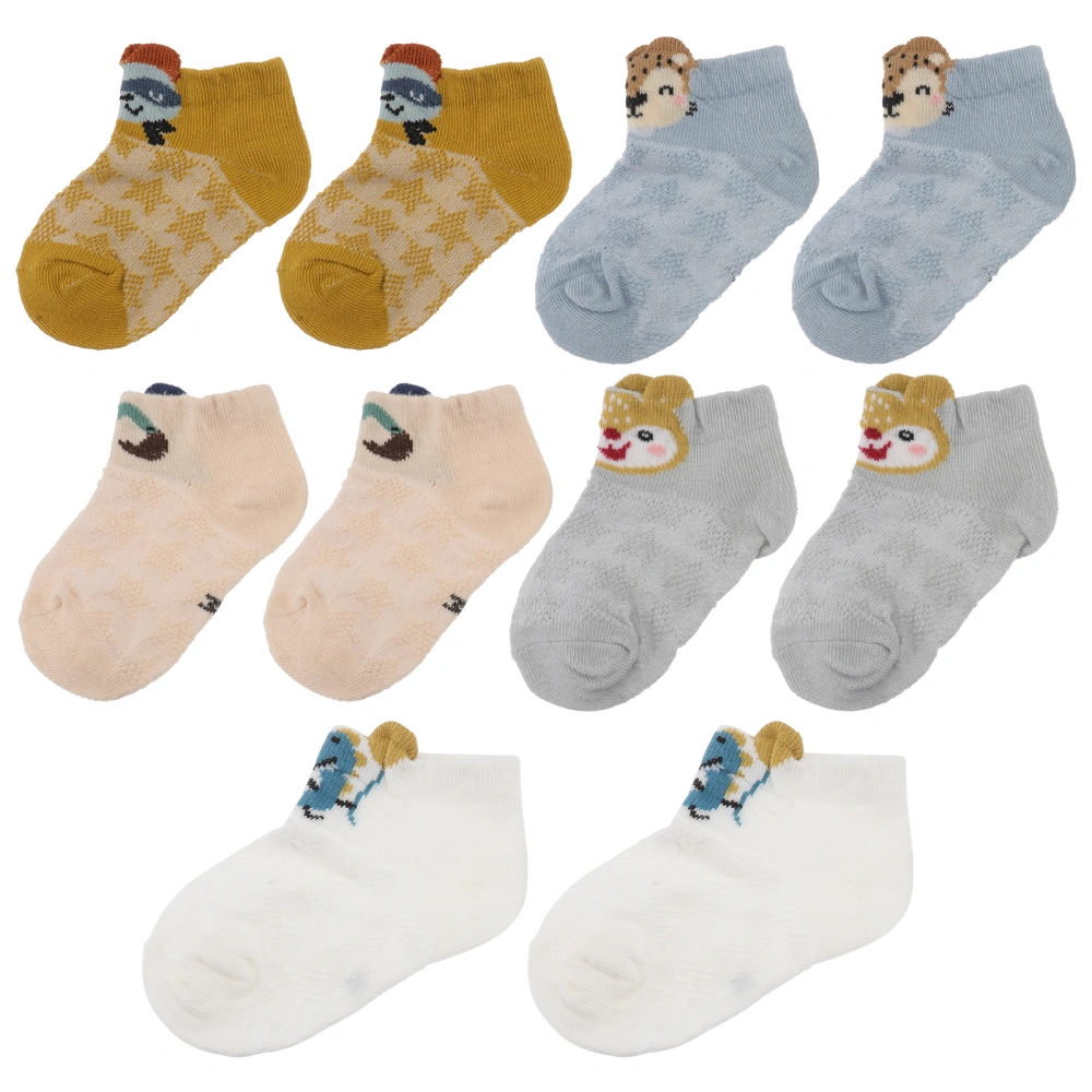 5 Pairs Cotton Mesh Socks Lovely Cartoon Baby Socks Baby Mesh Socks