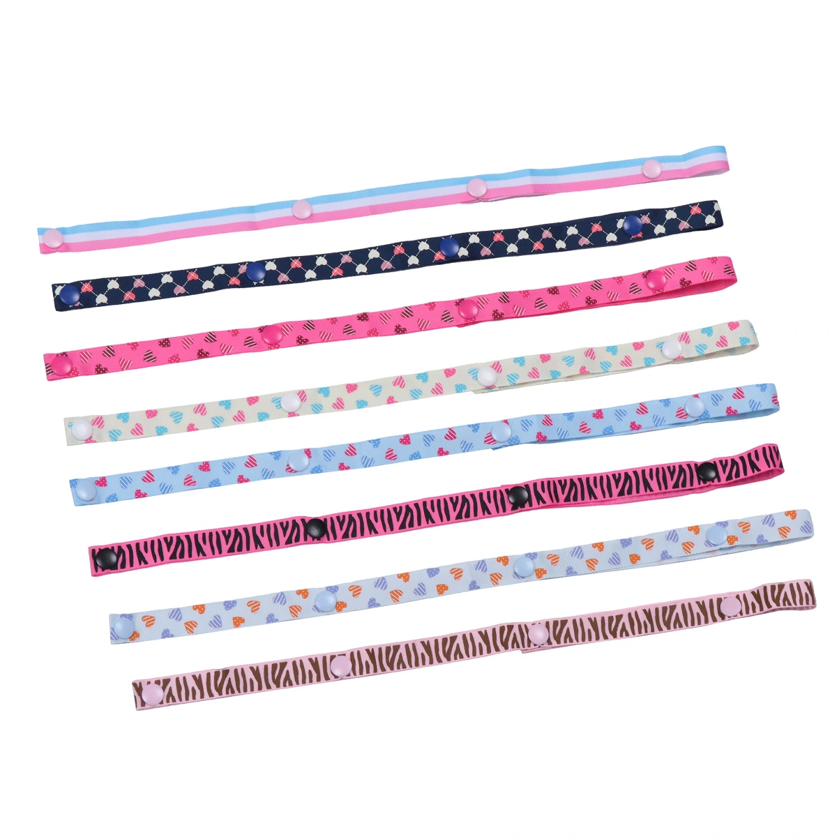 8Pcs Baby Stroller Pacifier Chain Baby Soother Hanging Strap Baby Toy Strap Fixed Belt Mixed Style