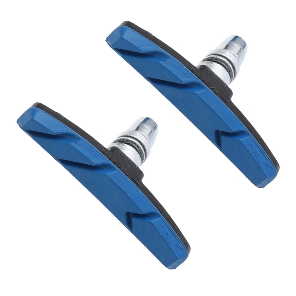 1 Pair of Mountain Road Cycling Bike V Brake Pads Braking Shoes Blocks Cycling Accessories for MTB V-brake System (Blue)