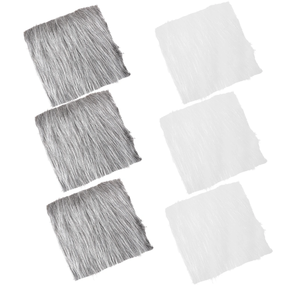 6pcs Long Plush Cloth Backdrops Photography Prop Studio Decor Background