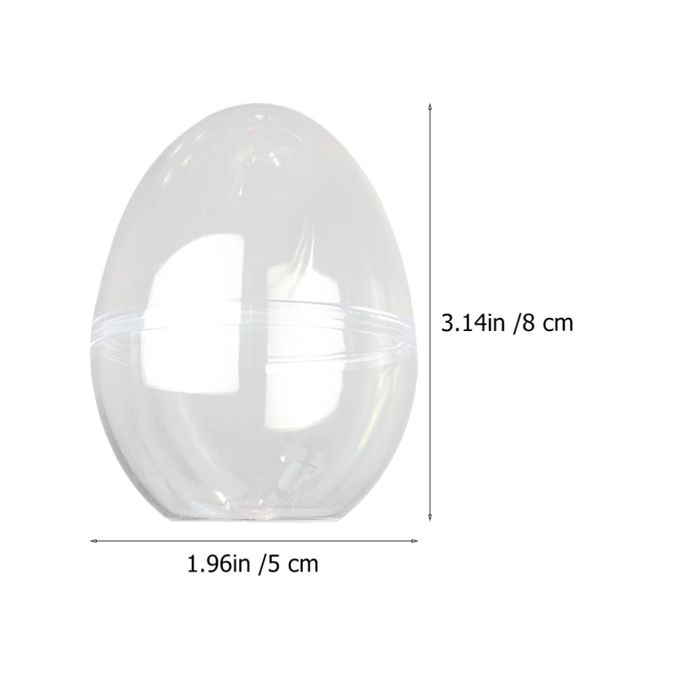 High Transparent Flat Bottom Packaging Box Egg-shaped Plastic Storage Box