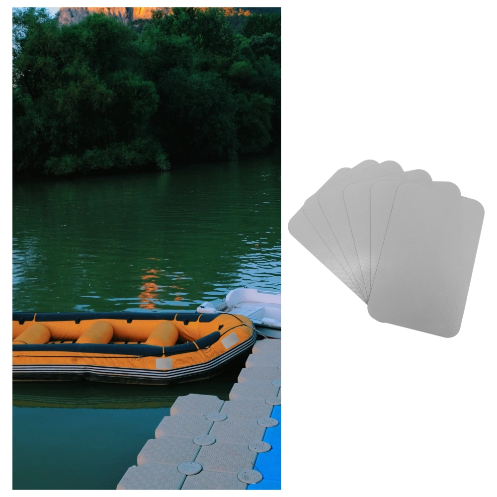 6pcs Waterproof Kayak Patches Raft Patches PVC Inflatable Boat Repair Patches