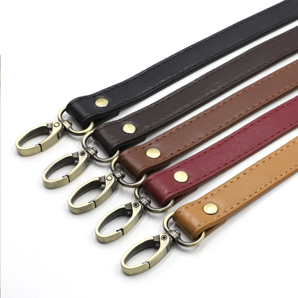 1Pc 120cm Cowhide Leather Handbag Handles Adjustable Shoulder Bag Replacement Strap DIY Crossbody Pouch Belt