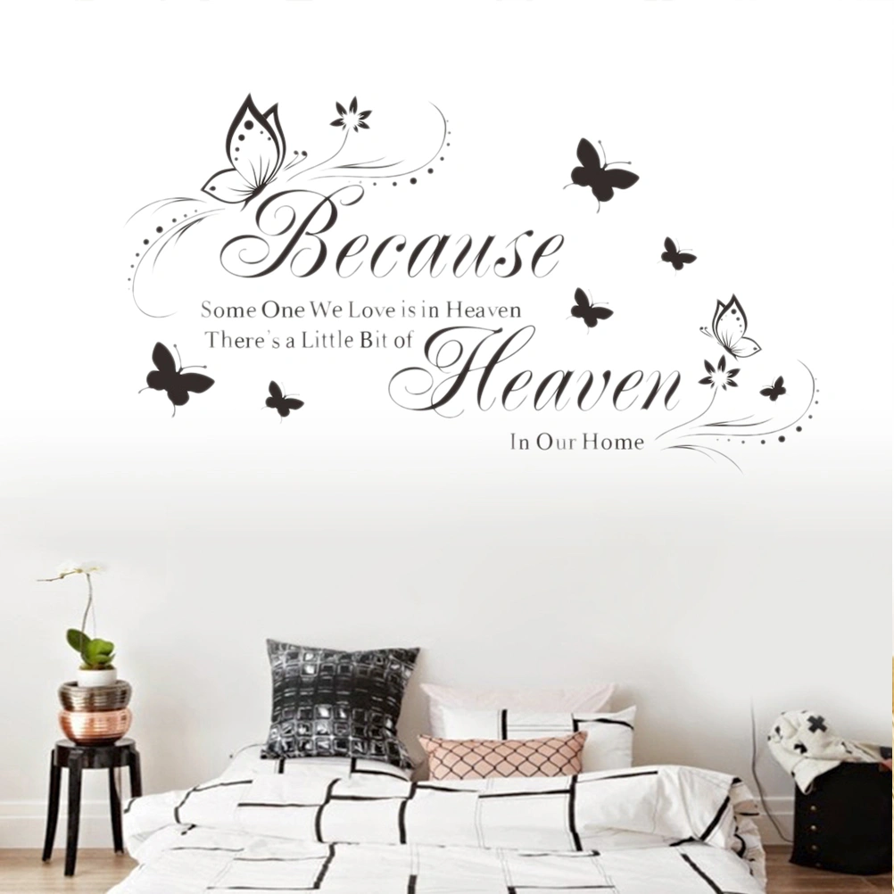 Because Someone We Love Is In Heaven There's Little Bit Of Heaven In Our Home Vinyl Home Decoration Wall Sticker