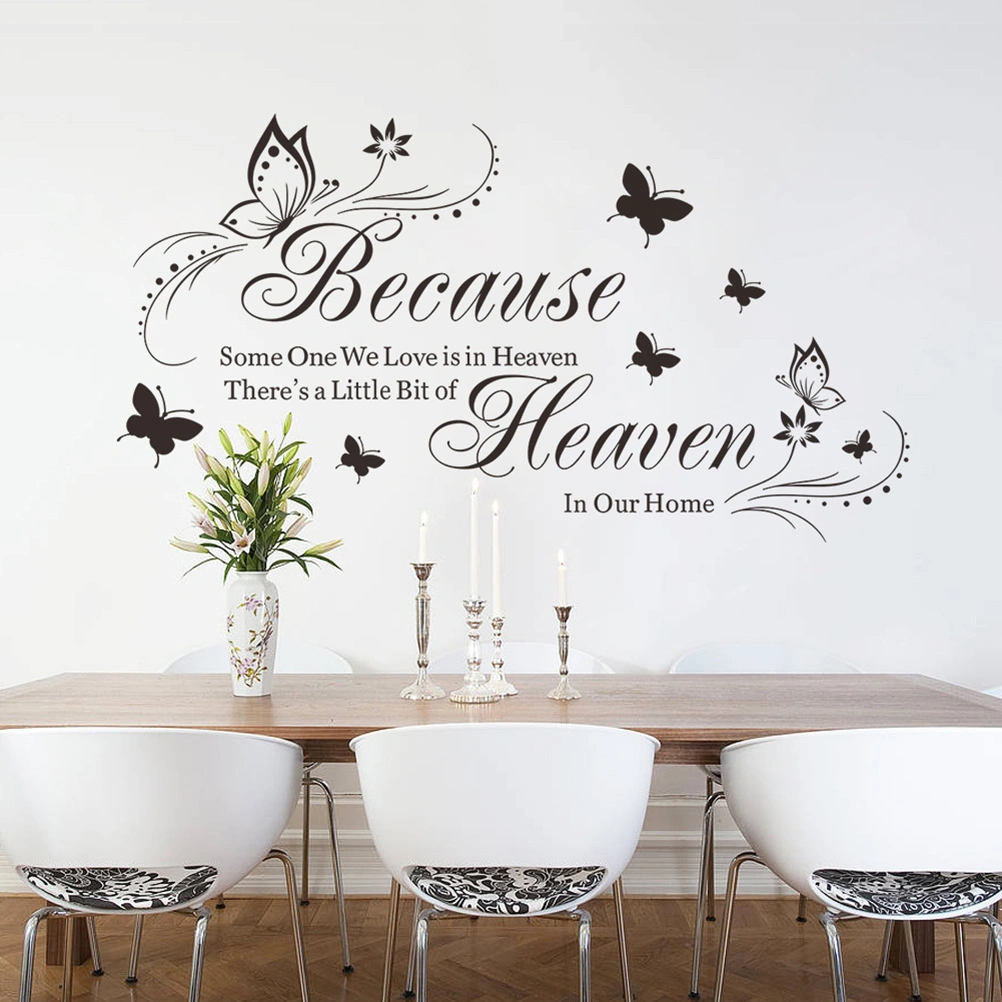 Because Someone We Love Is In Heaven There's Little Bit Of Heaven In Our Home Vinyl Home Decoration Wall Sticker