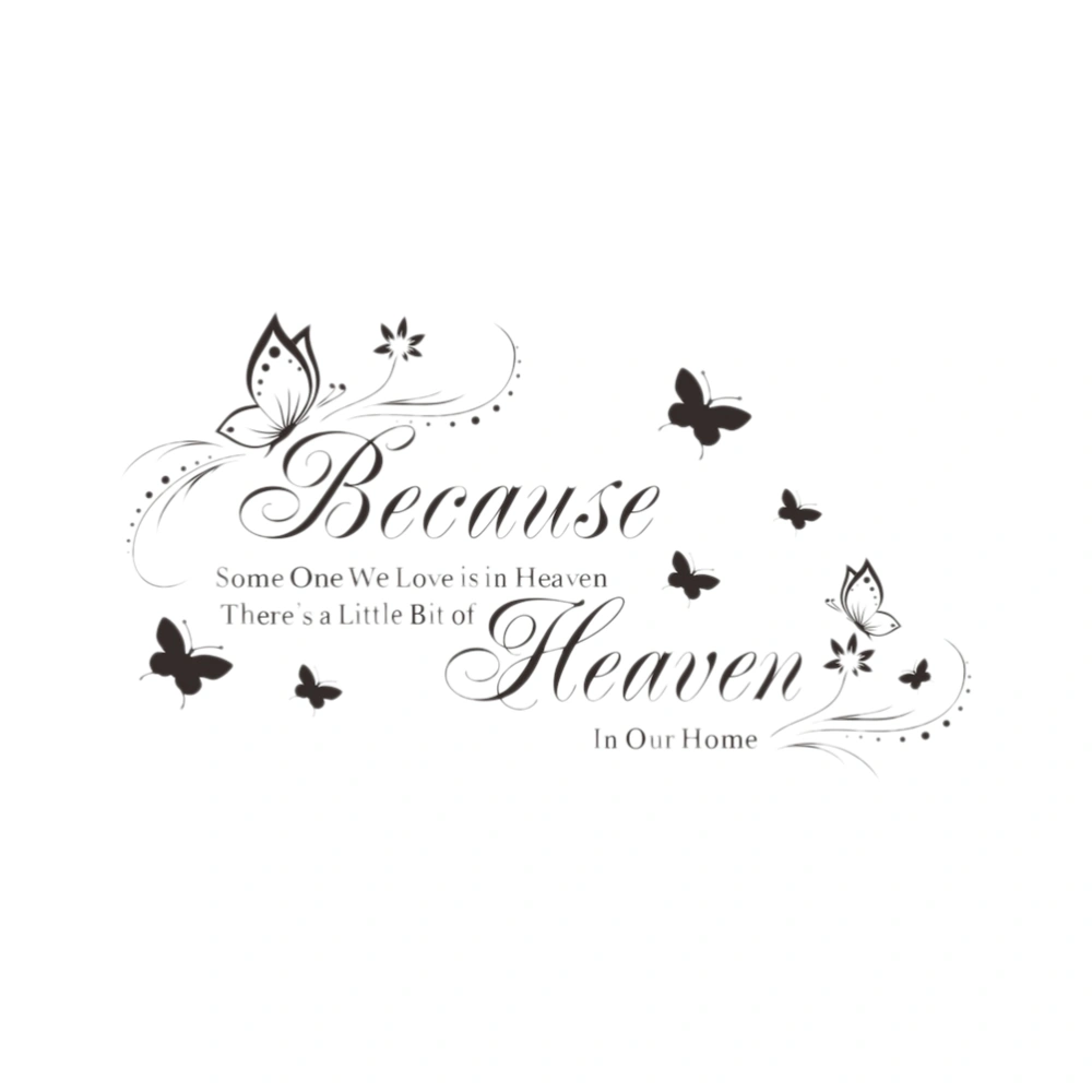 Because Someone We Love Is In Heaven There's Little Bit Of Heaven In Our Home Vinyl Home Decoration Wall Sticker