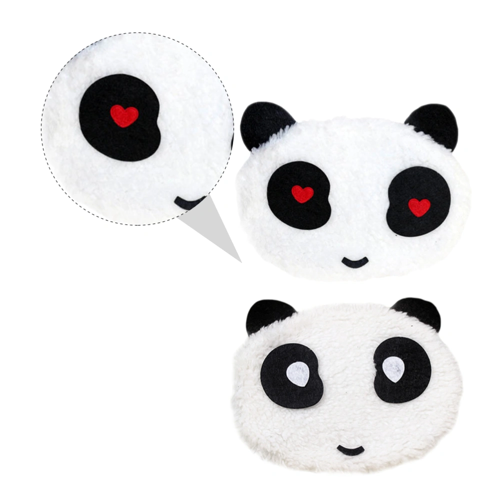 2pcs Lovely Cotton Face Cover Cartoon Panda Pattern Warm Mouth Nose Cover