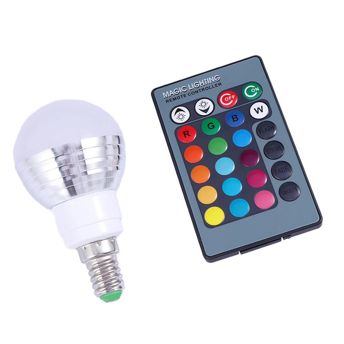 3W RGB LED Bulb E14 Color Changing Light Bulb with Remote Contorl 85-265V