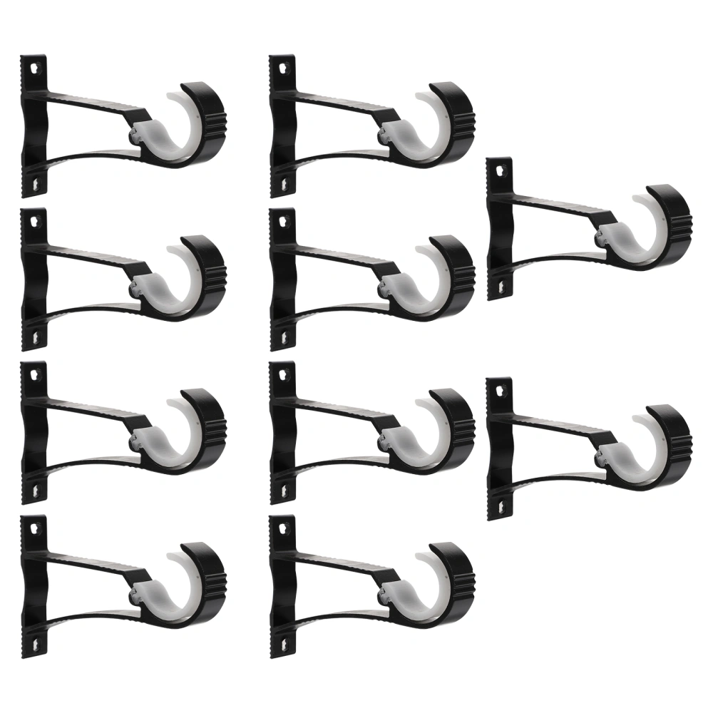 10pcs Simple Curtain Rod Brackets Curtain Rod Supplies Modern Curtain Rod Racks