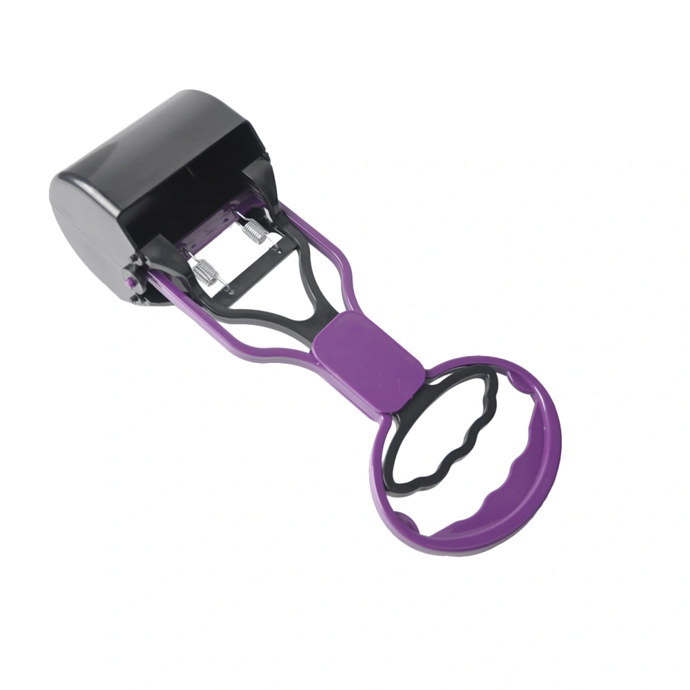 Outdoor Pet Kitten Litter Picker Sands Shovel Clip Practical Handle Small Clamp Cleaning Pick up Tool Pet Supply (Purple)