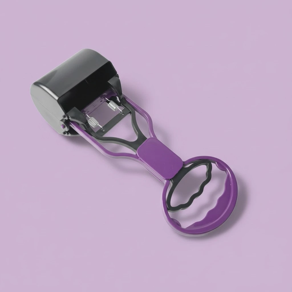 Outdoor Pet Kitten Litter Picker Sands Shovel Clip Practical Handle Small Clamp Cleaning Pick up Tool Pet Supply (Purple)