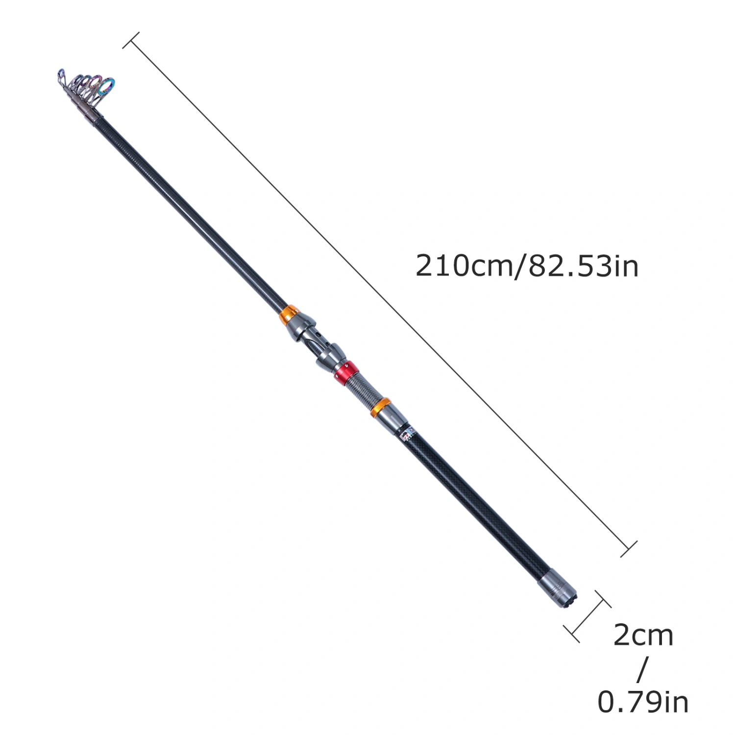 1Pc Mini Fishing Rod Far Throwing Fishing Rod Ultra-short Section Fishing Pole