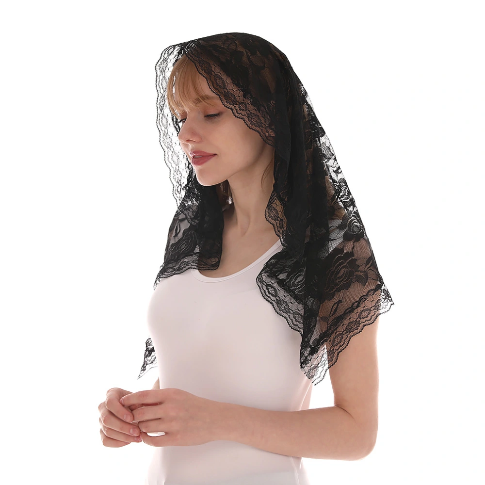 Wedding Veil Bridal Veil Female Lace Veil Head Covering Lace Headpiece for Wedding