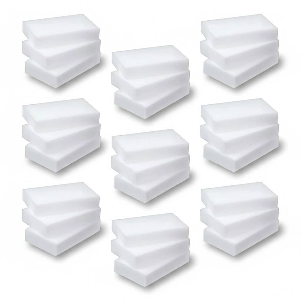 100PCS Cleaning Sponge Household Kitchen Scrub Sponge Practical Scrub Sponge