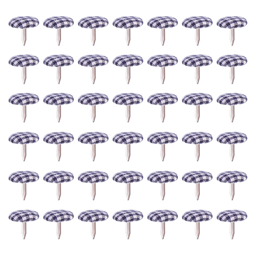 50pcs Mini Cloth Wrapped Nails Practical Two-legged Rivets DIY Bag Toy Supplies