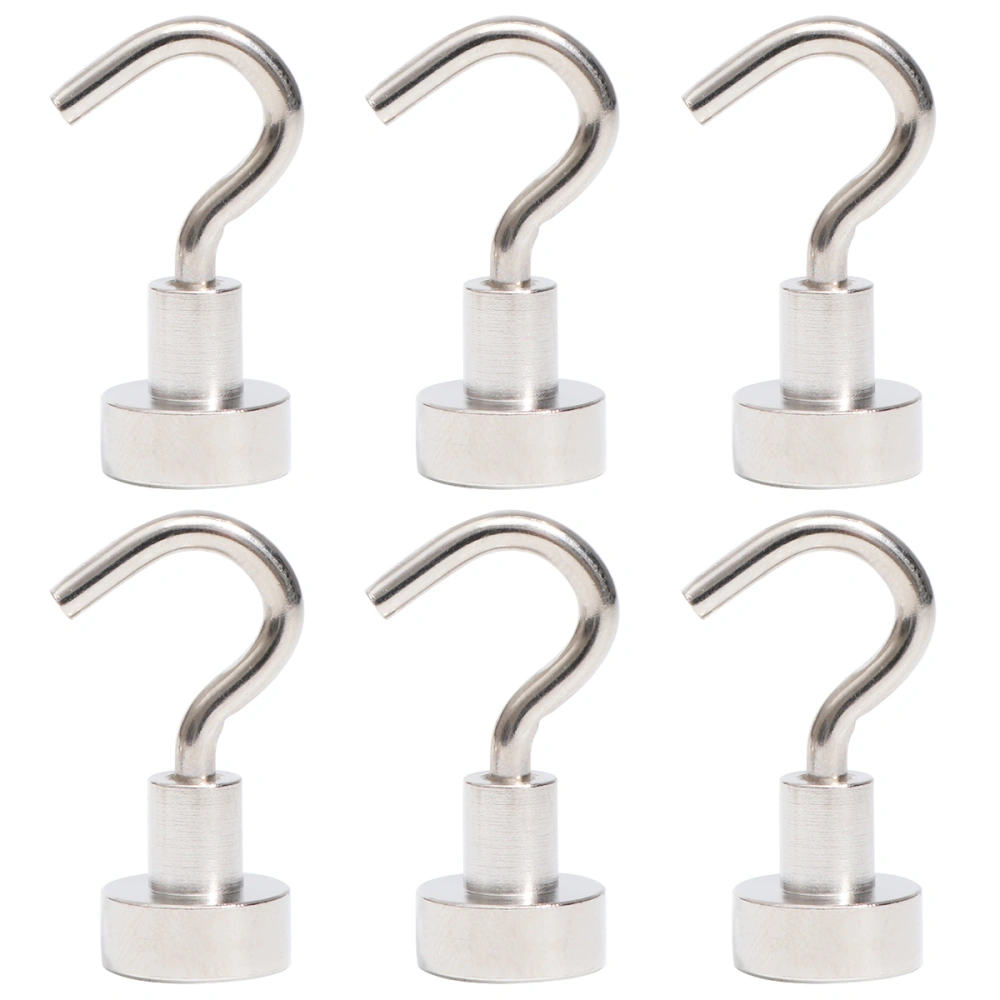 6 Pcs Heavy Duty Strong Magnetic Hooks for Storage and Organization Home Kitchen Accessories (D12)