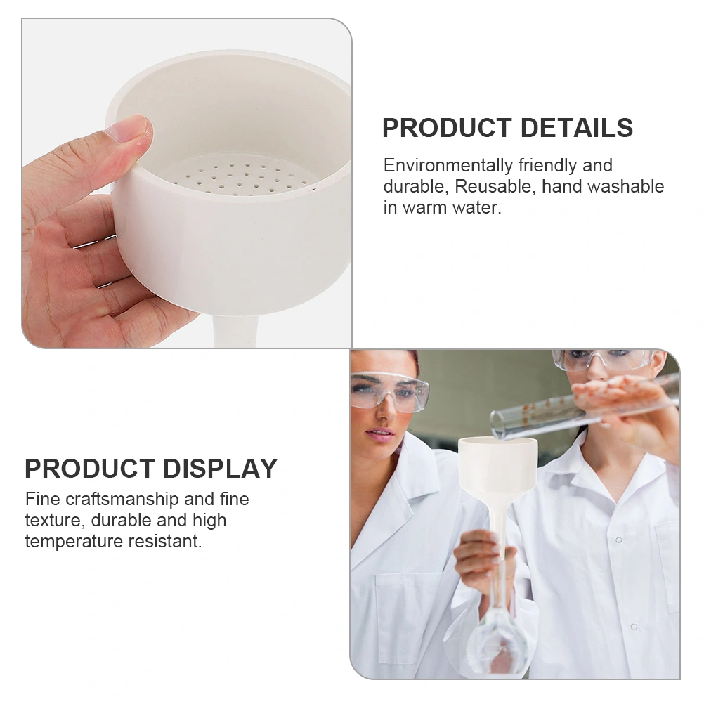 Laboratory Funnel Ceramic Funnel Buchner Funnel Experiment Ceramic Funnel