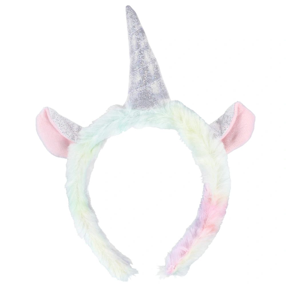 1pc Unicorn Hair Band Tie-dye  Ice Cream Color Photo Props Colorful Band