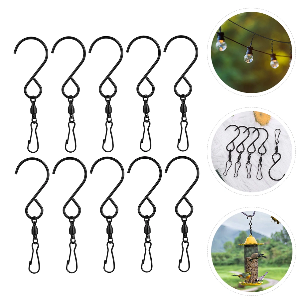 10pcs 360° Swivel Clip Hanging Hooks for Hanging Wind Spinners Wind Chimes