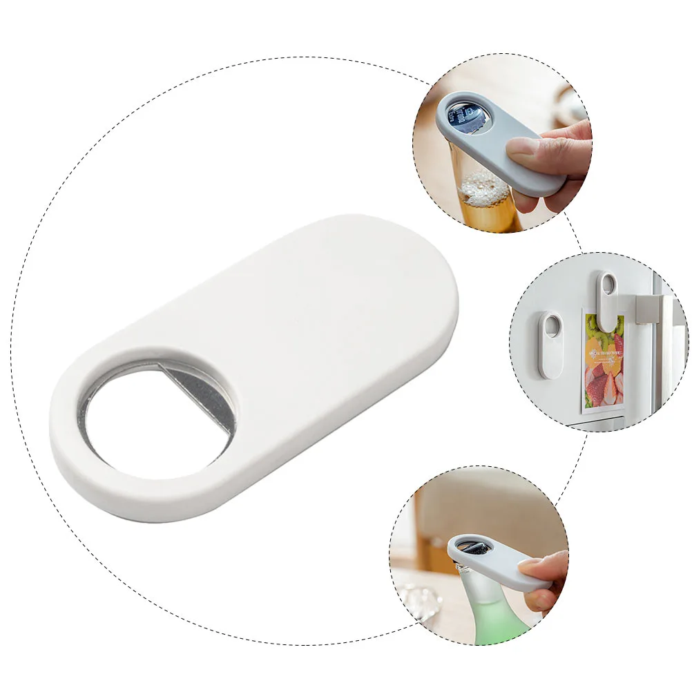 1pc Japanese Refrigerator Sticker Bottle Opener Soda Bottle Opener (White)
