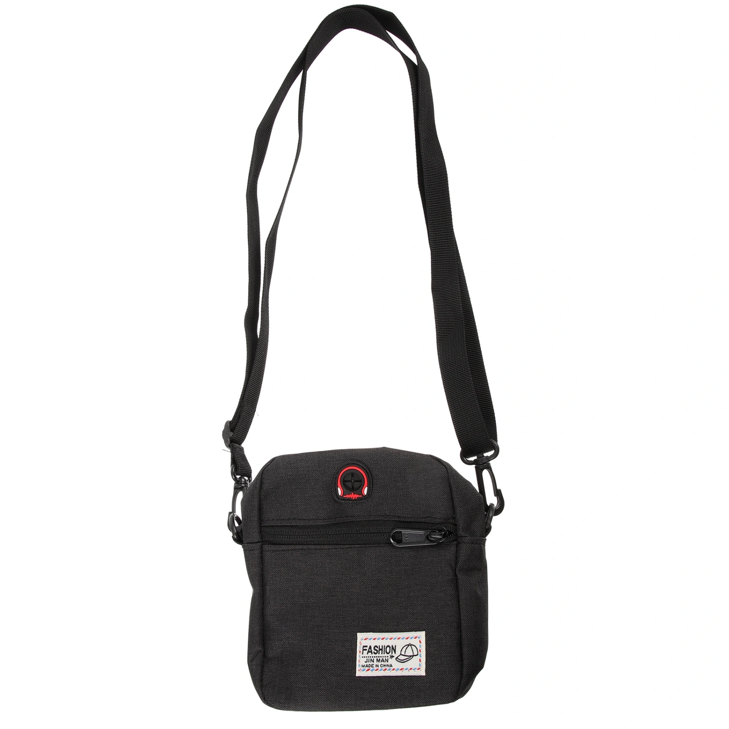Black Multifunctional Male Shoulder Bag Waterproof Phone Bag Fashion Crossbody Pouch Portable Phone Bag