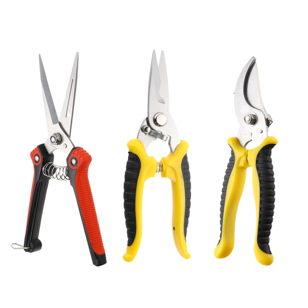 3 Pcs/set Pruning Shears Garden Trimming Scissors Handheld Pruner Tool