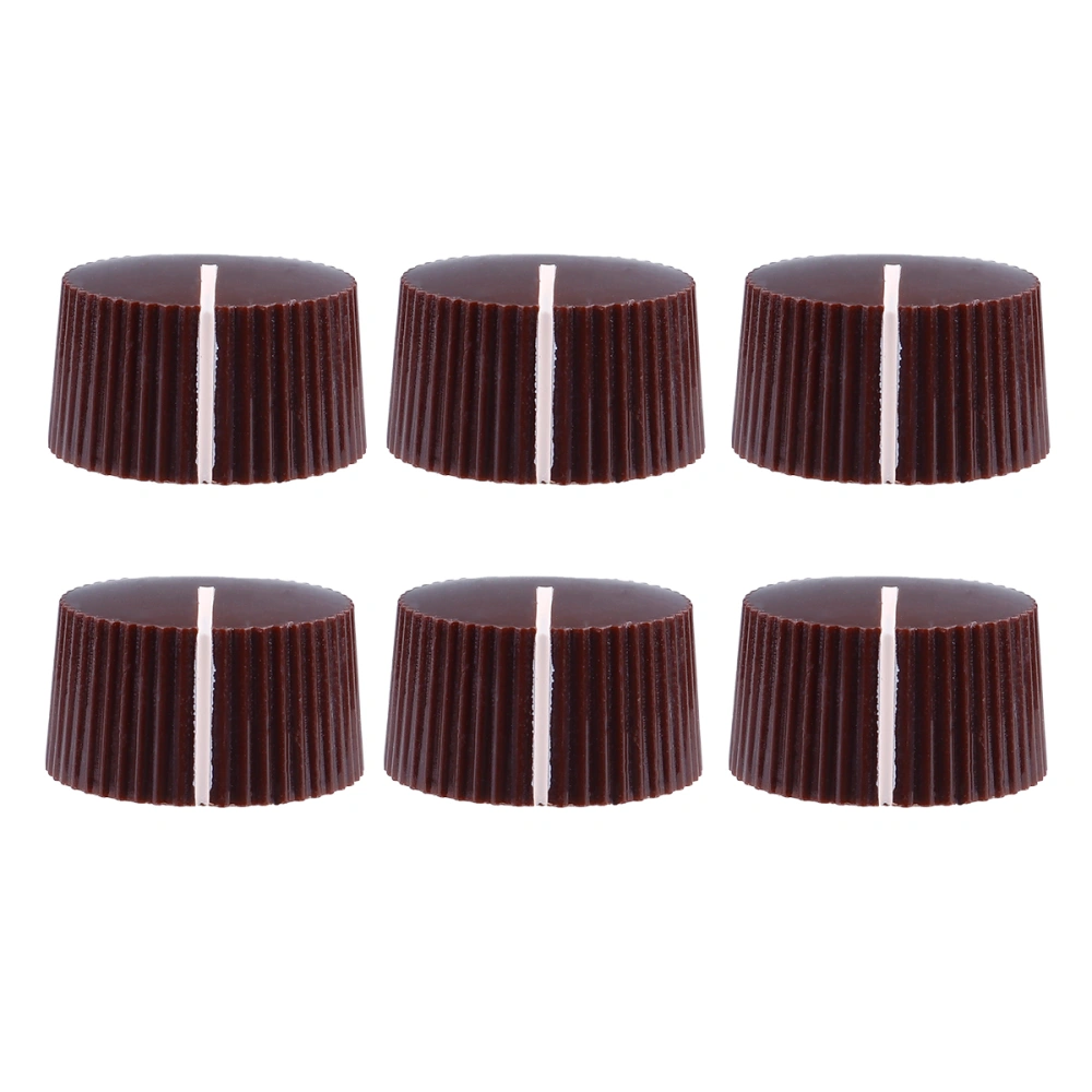 6Pcs Plastic Tone Volume Control Knobs with Wrench for Electric Guitar