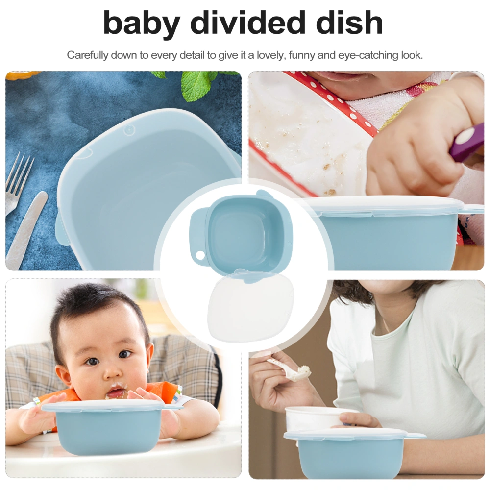 Cartoon Fish Shape Baby Plate Food Dish Bowl Self Eating Feeding Dinner Plate