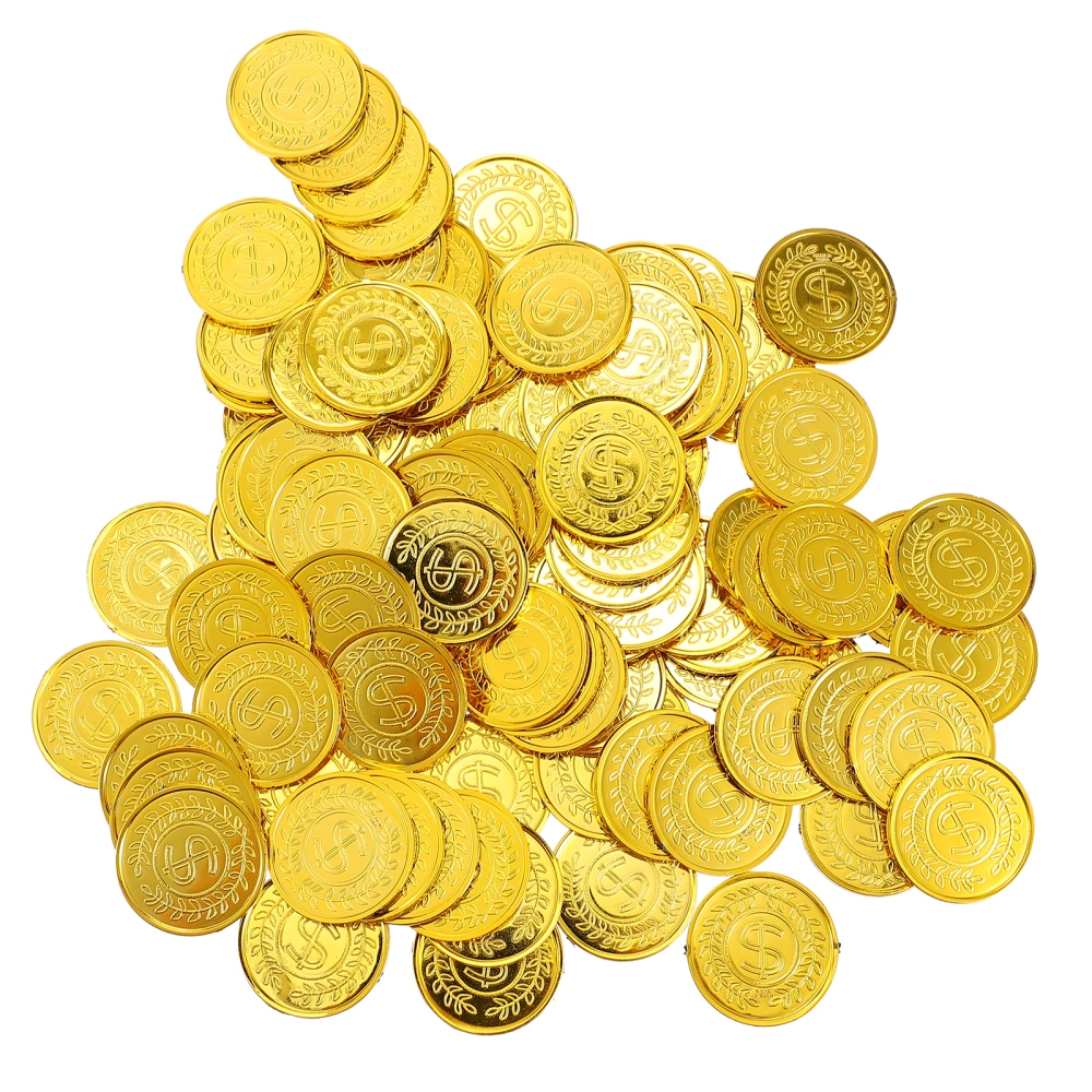 100pcs Pirate Coins Buried Treasure Coins Pirate Treasure Box Accessories