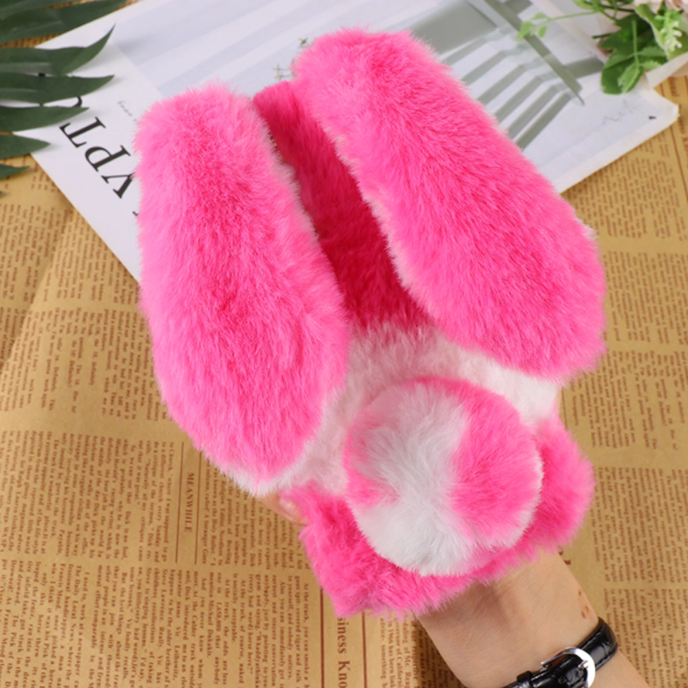 Bunny Ear Lovely Phone Case Girls Fluffy Phone Protector Compatible with A21