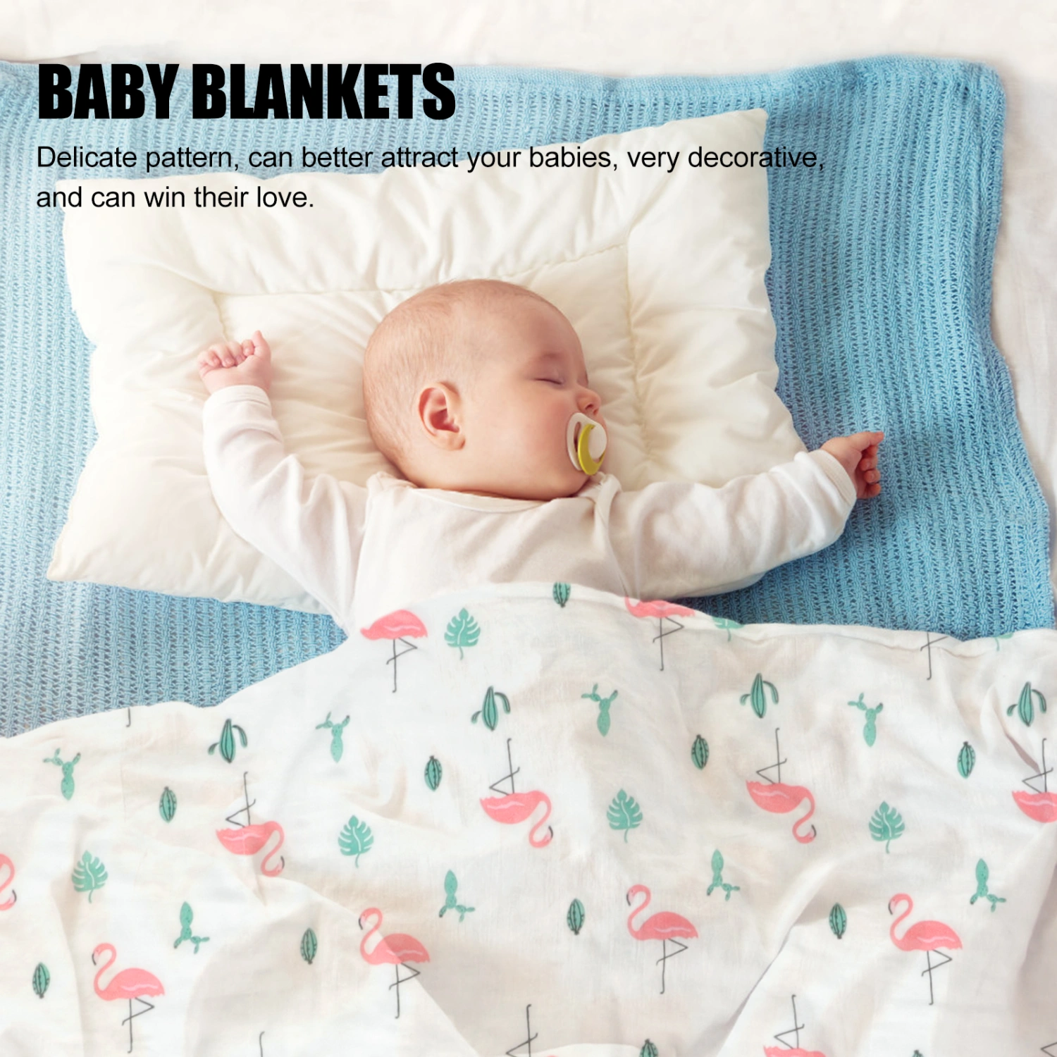 Baby Blanket Newborn Swaddle Wrap Blanket Baby Bath Towel Muslin Infant Blanket
