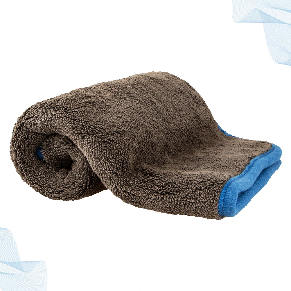 Car Washing Towel Water Absorption Car Towel Thicken Car Washing Towel Car Cleaning Towel (Blue Edge)