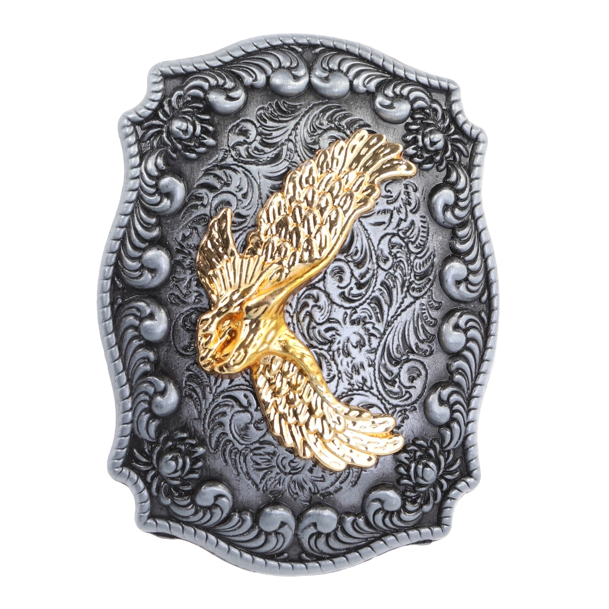Golden Eagle Belt Buckle Handmade Frame Fashion Belt Buckle (Eagle Feet Shrinked)