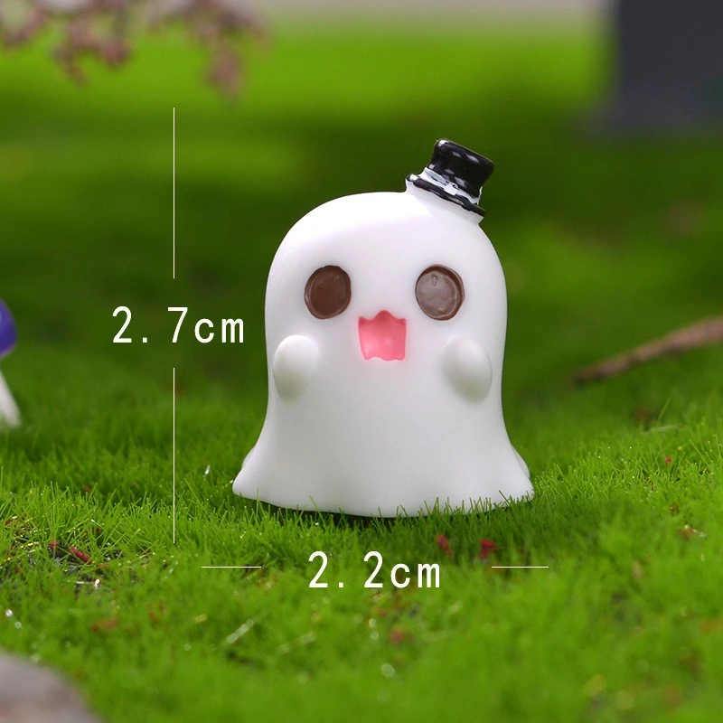 20pcs Halloween Miniature Ornaments Resin Dolls Micro Landscaping Layout Props