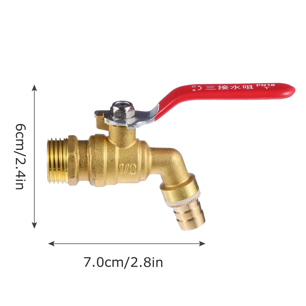 Hot Water Faucet Brass Single Handle Hot Water Tap Tea Stove Hot Water Nozzle