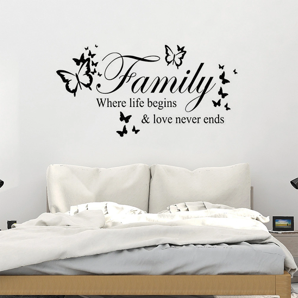 Creative Wall Sticker Removable Beautiful Wall Decal Waterproof Art Sticker Bedroom Living Room Wall Mural - 30x57cm (Wrapped By Stick)