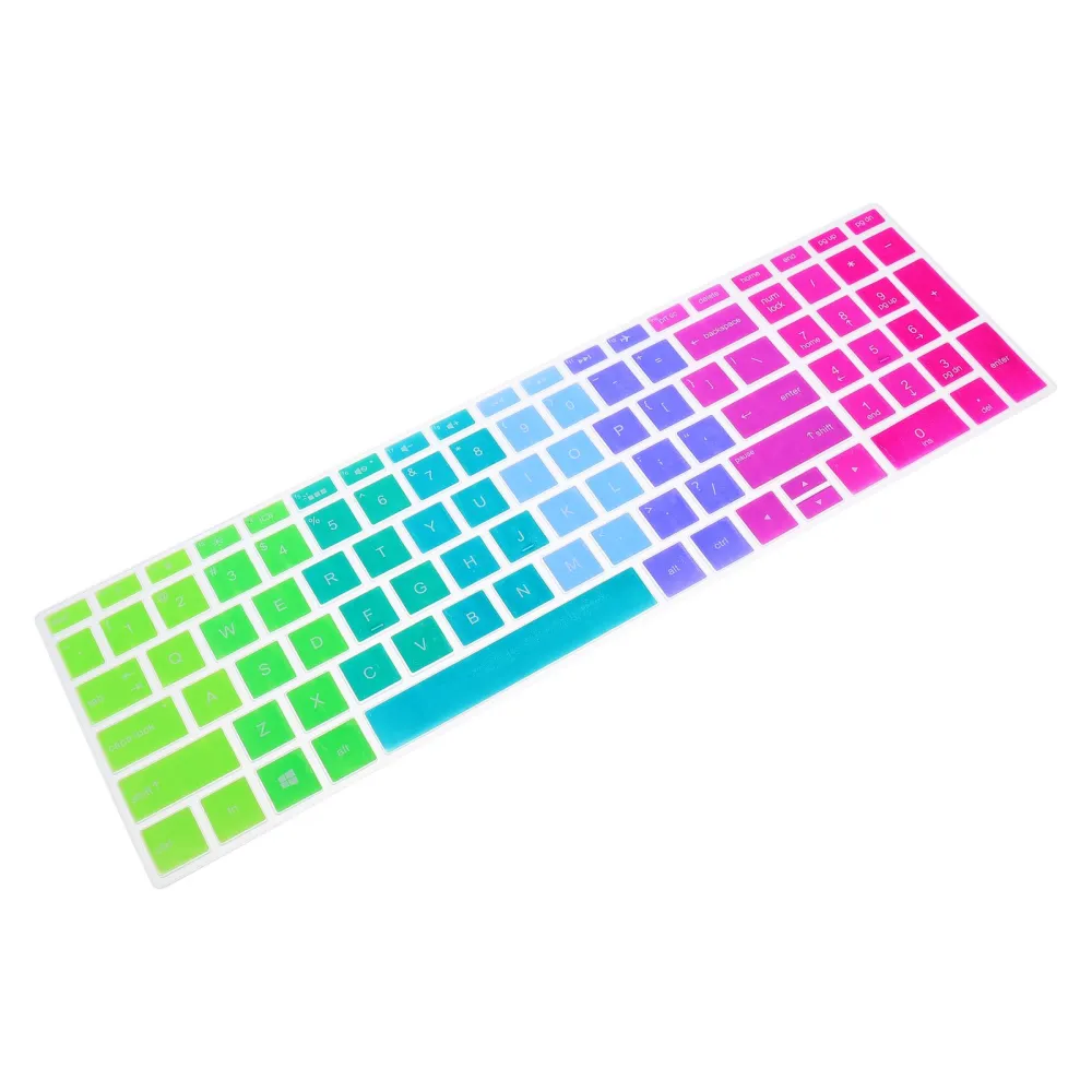 Keyboard Protector Compatible For Hp 15-bf Waterproof Dustproof Gradient Cover