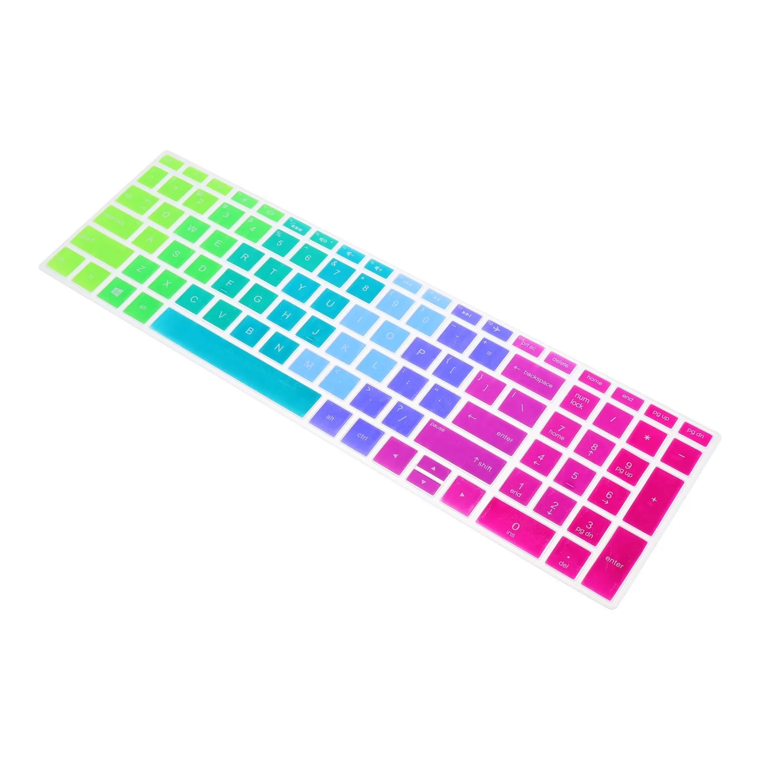 Keyboard Protector Compatible For Hp 15-bf Waterproof Dustproof Gradient Cover