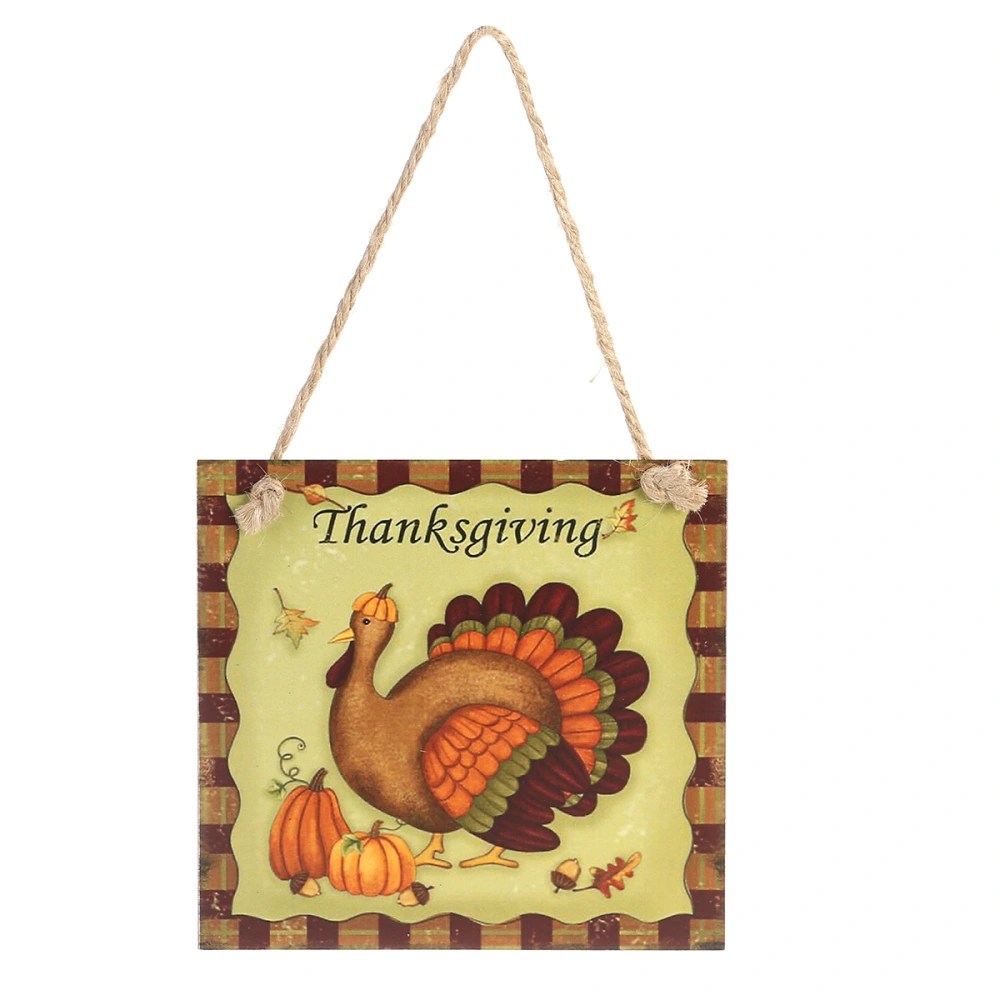 Thanksgiving Wooden Hanging Plaque Sign Thanksgiving Door Hanger Wall Decorations (Thanksgiving)