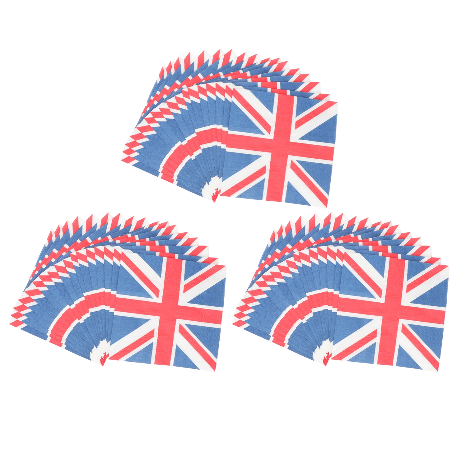 3 Bags of Union Jack Design Napkin Decorative Tissue Paper Party Napkin Supple Festival Napkin